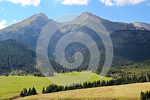 Pohled na Vysoké Tatry na Slovensku