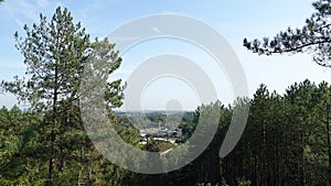 View from the highest Dune of the Schoorlse Duinen Dunes in North Holland, the Netherlands