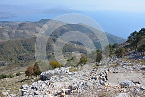 View from the highest point of Corfu