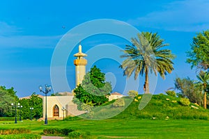 View of the Hili archeological park which is a popular spot for local families watching sunset