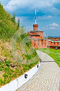 View of the hill called Kosciusko Mound in Krakow in Poland
