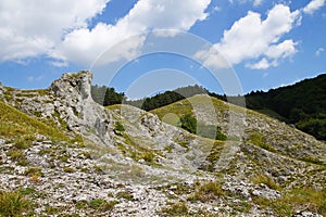 The view from hill Jelenia hora on the surroundings.