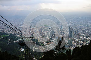 View from Hill of Monserrate, Bogot, Colombia photo