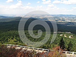 View from The hill near the TV transmitter JeÃ…Â¡tÃ„â€ºd in Liberec,