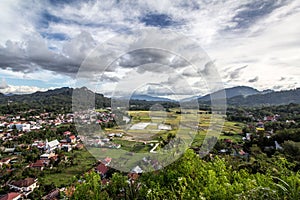 View from the hill over Rantepao Town