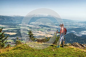 View from hill Poludnica in Low Tatras mountains, Slovakia