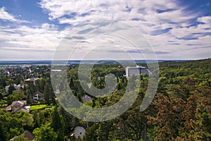 View of hills near Sopron from a lookout tower