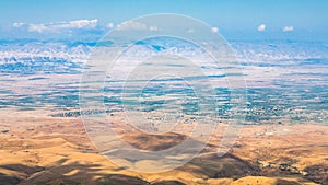 View of hills in Promised Land from Mount Nebo