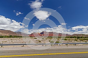 View of the hills from Route 9 in Uquia, Jujuy province, Argentina