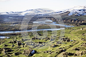 View from the hills of Uplistsikhe