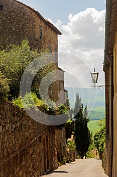 View from the hilltop town of Pienza in Tuscany.