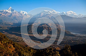 View of the Himalaya from Sarangkot, Pokhara