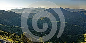 View of a Himalayan mountain ranges in early morning time