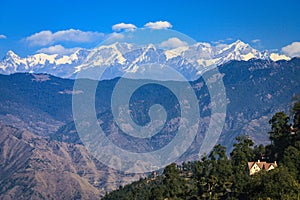 View of Himalayas from Mussoorie