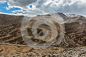 View of Himalayas near Tanglang la Pass photo