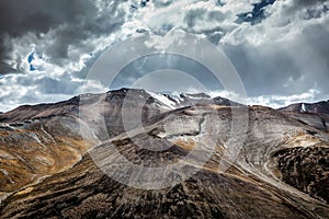 View of Himalayas near Tanglang la Pass, Ladakh photo