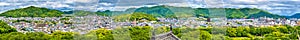 View of Himeji city from the castle - Japan