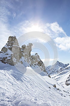 View at the hintertux glacier