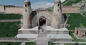 View of Hisor Fortress in Tajikistan, Central Asia.