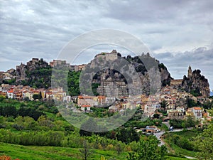 view of the historic center of Bagnoli del Trigno in Molise