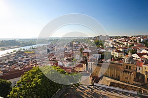 View on the historic center of Coimbra, Portugal photo
