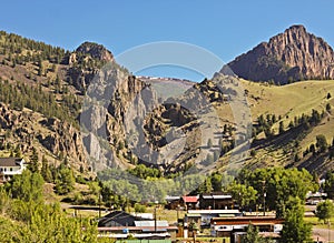 A View of the Historic City of Creede in Colorado photo