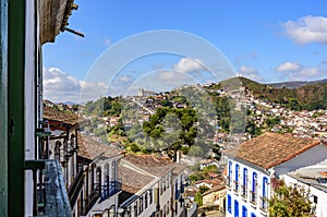 View of the historic city of Ouro Preto