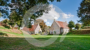 View on historic Fortress Bourtange, Groningen