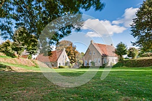 View on historic Fortress Bourtange, Groningen