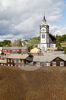 View of the historic Norwegian mining town RÃÂ¸ros photo