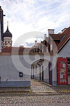 View of the historic Old Town Vanalinn. 6th of June 2011