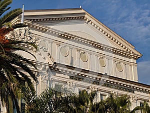 View of the historic opera in Nizza in France photo