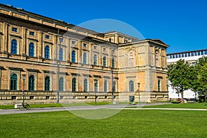 View of the historic palace and museum Alte Pinakothek in Munich in Bavaria