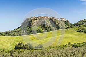 View of historic Santa Severina in Calabria, Italy