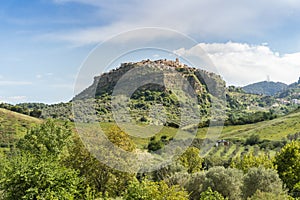 View of historic Santa Severina in Calabria, Italy