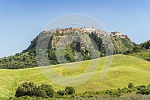 View of historic Santa Severina in Calabria, Italy