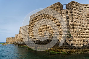 The view of historic sea walls