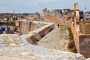 View of the historic walls of the fortress of El Jadida (Mazagan).