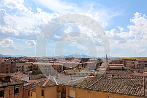 View of historical centre of Segovia