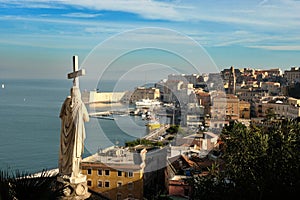 View from the historical church of Saint Francis of Assisi  in Gaeta