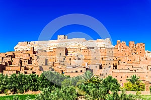 View on historical city of Ait ben Haddou in Morocco