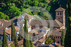 View of the Historical City of Granada Andalucia Spain