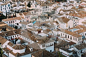 View of the historical city of Granada, Spain