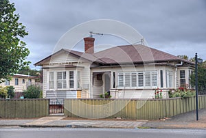 View of a historical house in Oatlands, Tasmania, Australia