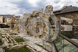 View of the Historical Taslihan ruins in Sarajevo, Bosnia and He