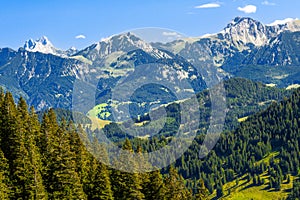 View from the Hochgrat mountain near Oberstaufen photo