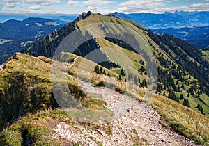 View from the Hochgrat mountain near Oberstaufen photo