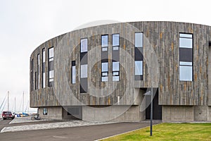 View of the Hof Cultural and Conference Center, Akureyri, Iceland