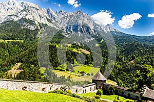 Hohenwerfen castle in Austria. photo