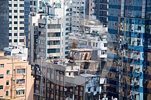 View of Hong Kong buildings